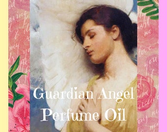 Guardian Angel Perfume Oil Body Oil Natural Perfume Roll On Patchouli Vanilla Rose Florals