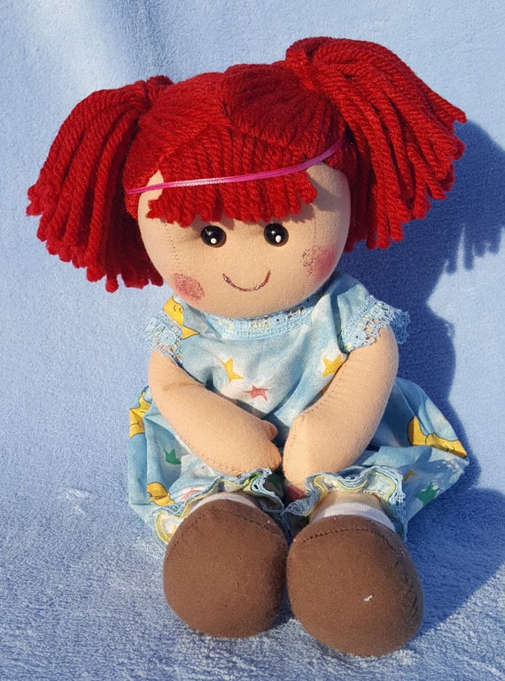 red yarn hair doll