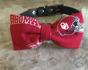 Sports-University of Oklahoma Dog Bow Tie