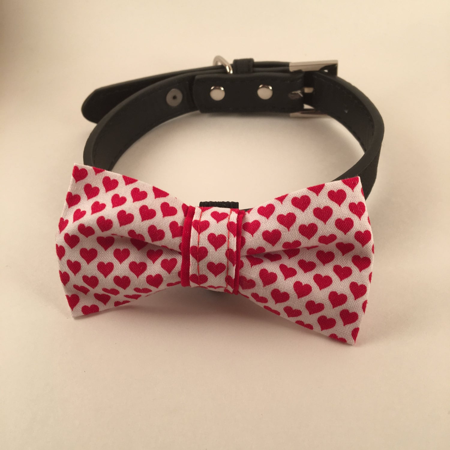 ValentineRed HeartsPet Bow Tie Etsy