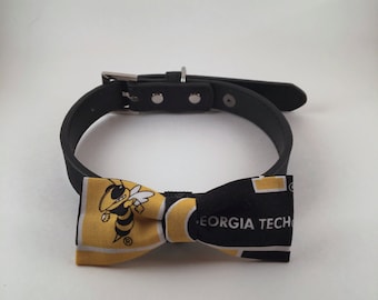 Sports-Ga Tech Dog Bow Tie #01