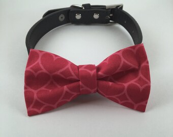 Valentine-Touching Hearts-Pet Bow Tie