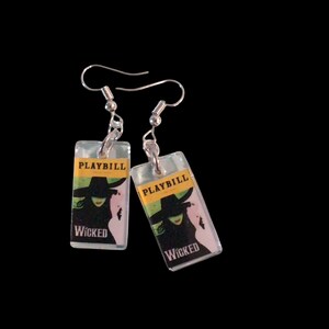 Playbill earrings