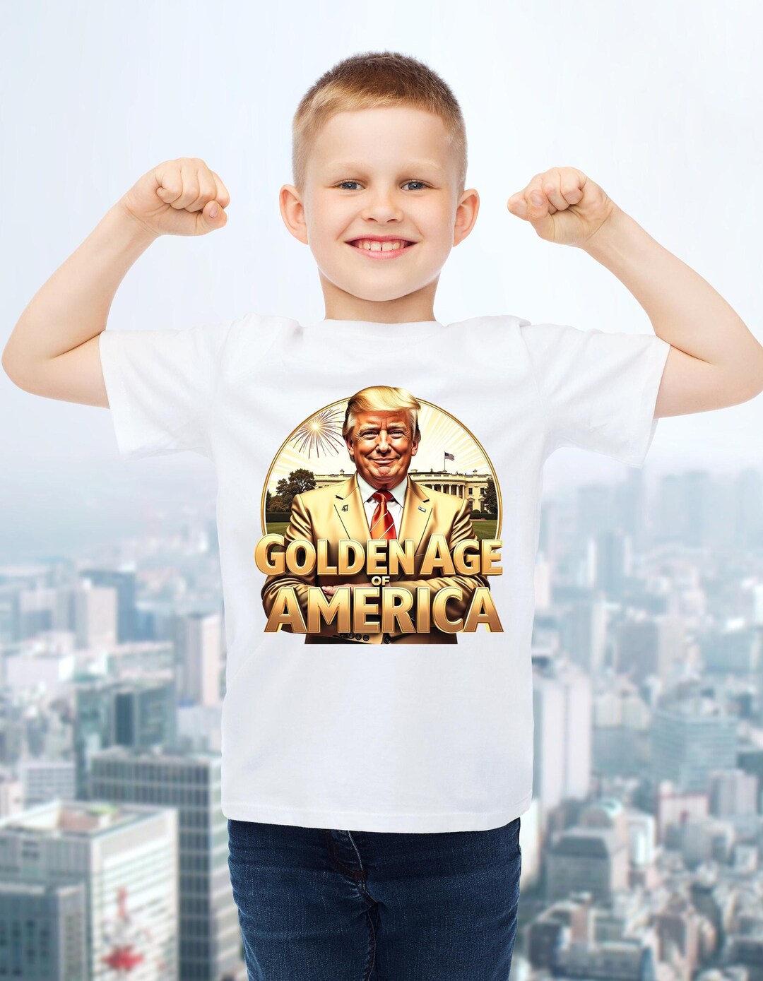 Trump Golden Age of America PNG: Gold Suit Design (digital Download) - Etsy