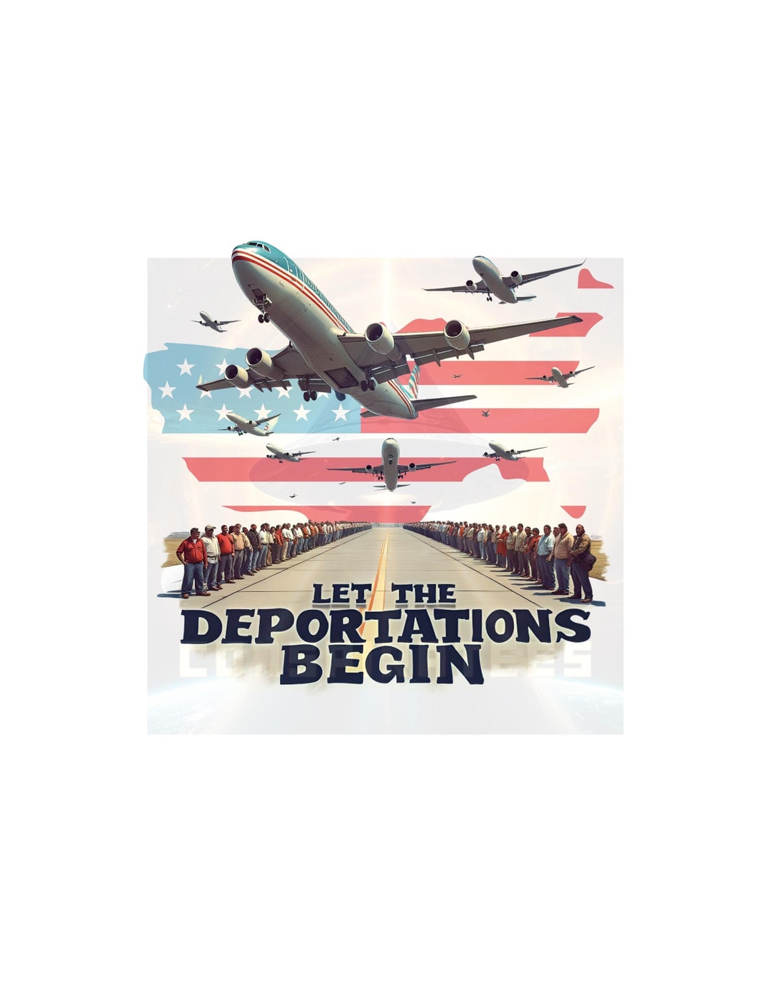 Let the Deportations Begin PNG: Funny Political Design (digital ...