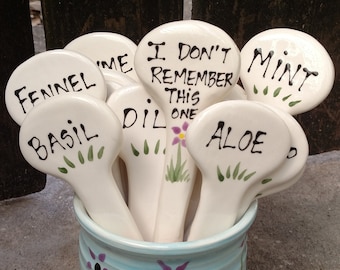 Herb Garden Stakes plant markers