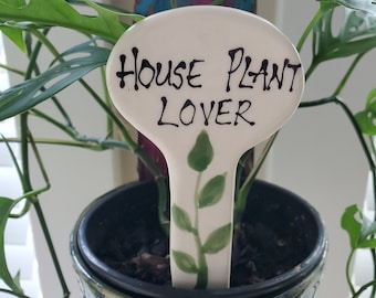 Houseplant lover plant label garden marker