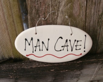 Man Cave hanging sign