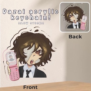 5cm Schlüsselanhänger von bsd bungo streuhunde port mafia dazai