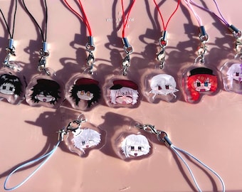 Akrylowe zawieszki do telefonów BSD/Bungo Stray Dogs