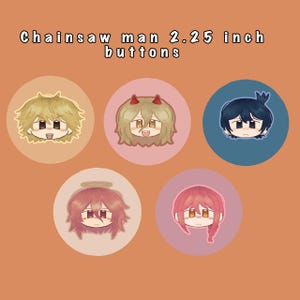 cute chainsaw man stickers- Denji, power, Makima, Aki and angel