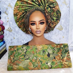 African Auto Gele, Pre-styled Gele, Sego gele, 3D Printed Gele, Damask, owambe Gele, Headgear, Headwrap, Bridal Gele, Ready to wear Gele