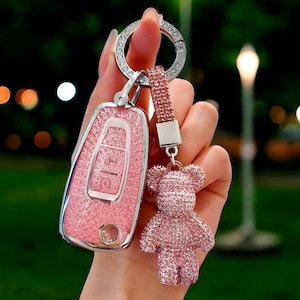 Car Key Cover For Ford, Car Key Case, Tpu Cover, Key Fob, Car Key Fob, Car Accessories, Car Key Fob, With Keychain, Fob For Ford, Gift