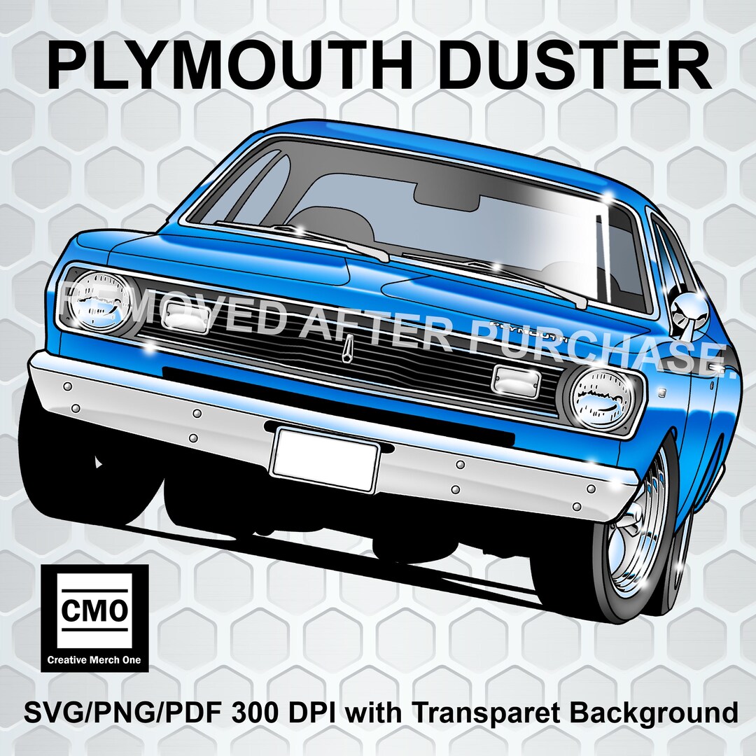 1970 Plymouth Duster Svg/png/pdfmopar Duster Clipart300 Dpi Transparent ...