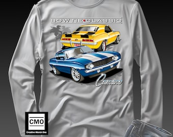 Retro Camaro Long Sleeve Shirt: Vintage Chevy Muscle Car Tee