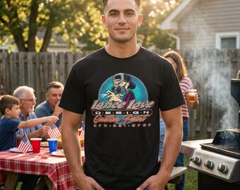 Lance Love Graphic T-Shirt | Paint Character, Street Scene Vibes