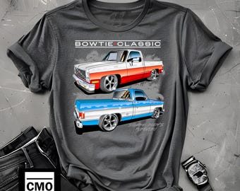 Square Body Chevy Truck Tee: Vintage Graphic T-Shirt
