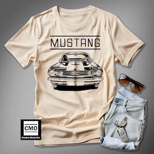 Retro Mustang Graphic Tee: Classic Muscle Car Shirt