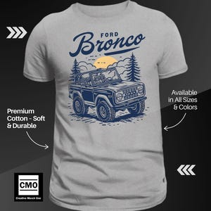 Vintage Ford Bronco T-Shirt: Retro Off-Road Adventure Tee