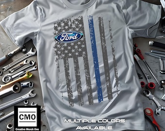 Vintage American Flag Ford T-Shirt: Patriotic Graphic Tee