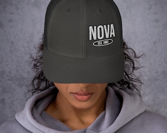 Chevy Nova Snapback Trucker Hat: Retro Car Enthusiast Cap