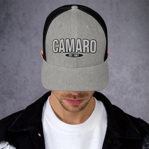 Chevy CAMARO Snapback Trucker Hat, Vintage Car Cap, Classic Car Gift, Cool Camaro Hat, Chevy Lover Gift, Chevy Camaro Cap, Camaro SS/RS Wear