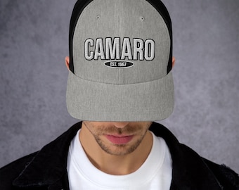 Vintage Chevy Camaro Trucker Hat: Classic Car Snapback Cap