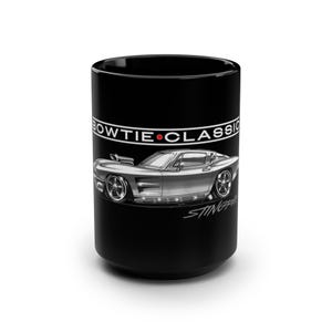 Classic Corvette Stingray Mug | Valentines Day Gift | Chevrolet Mug | Vintage Sports Car Gift | Car Lover Gift