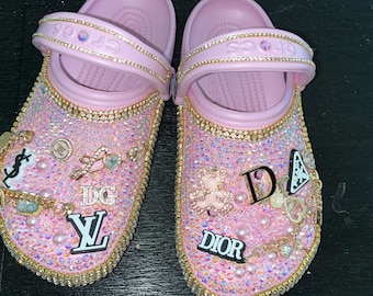 Custom bling, Bedazzled crocs