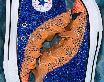 Custom blinged out, Bedazzled Converse Chuck Taylor