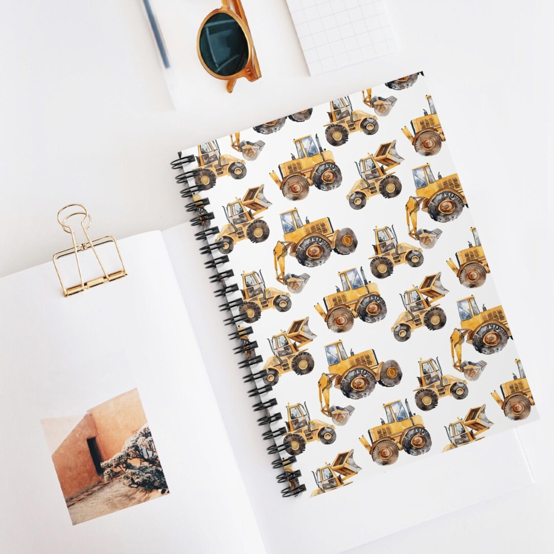 Construction-themed Spiral Notebook Perfect for Kids, Engineers, and ...