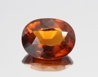 3.77 Ct Natural Orange Garnet Cinnamon Beauty Oval Gemstone Sri Lanka Untreated VS