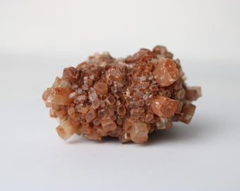 Red Aragonite Crystal Cluster, Moroccan Raw Mineral Specimen