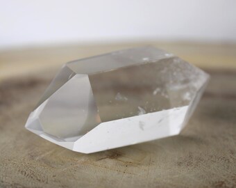 Double Terminated Clear Quartz Point: Ethically Sourced Crystal, Brazil