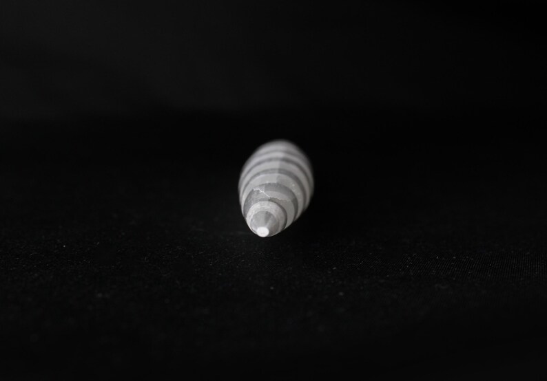 Spiral Selenite Wand Double Sided Point Dagger Energy Work Natural from Morocco image 8