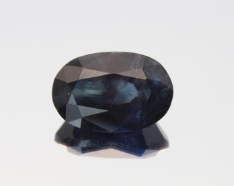 2.10 Ct Blue Sapphire Deep Blue Natural Unheated Gemstone from Madagascar