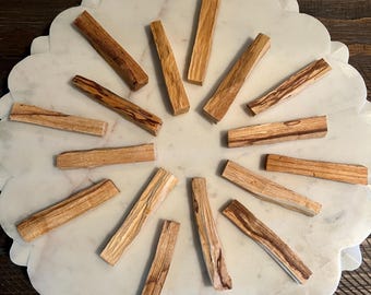 Palo Santo Stick Bundle with Gypsum Crystal, Smudging Set