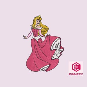 Princess Aurora Embroidery Design, Sleeping Beauty embroidery design,  Sleeping Beauty Machine Embroidery, Baby birthday Embroidery,4 Sizes