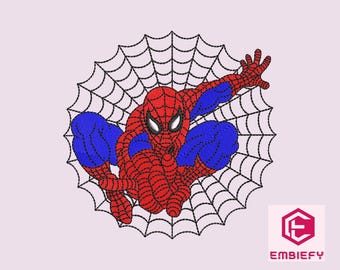 Spiderman Embroidery Design: Superhero Pattern (PES, VP3, DST)