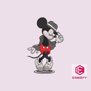 Diseño de bordado de Mickey Mouse, archivo digital de bordado de Mickey Mouse, patrón de bordado de Mickey Mouse, diseños de bordado, archivo digital
