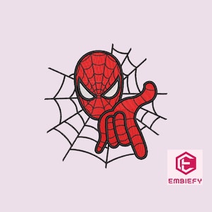 Spiderman Embroidery Design, Spiderman embroidery design files, Superhero Embroidery Designs, Spiderman embroidery patterns