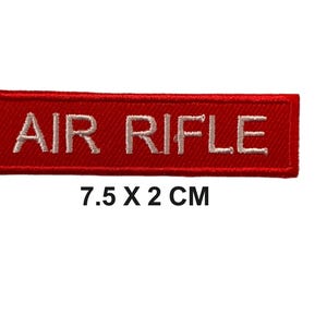AIR RIFLE Army Military Force Embroidered iron on sew on New High Quality Patch Jacket Jeans N-771