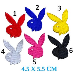 Bunny Colourful Rabbit Embroidered patches badges dress fabric Transfer sew on iron on Jacket Jeans Bag Good Quality N-628
