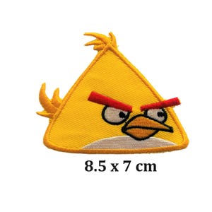 Angry Bird Grumpy Bird Embroidered Patch Badge Sew on Iron On For Jacket Jeans Bags Fancy Transfer Applique Rockers Bikers N-212
