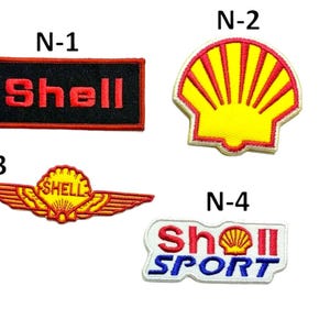 Shell Logo Oil Sports Petrol Embroidered Iron Sew On Patch Jacket Jeans Leather Racing Dress Transfer Sponsor