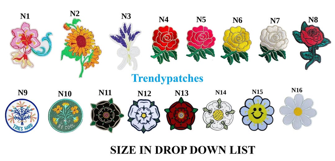 Patch Ricamato Leeds Yorkshire Rose &ndash; Da Cucire O Stirare Su Stoffa