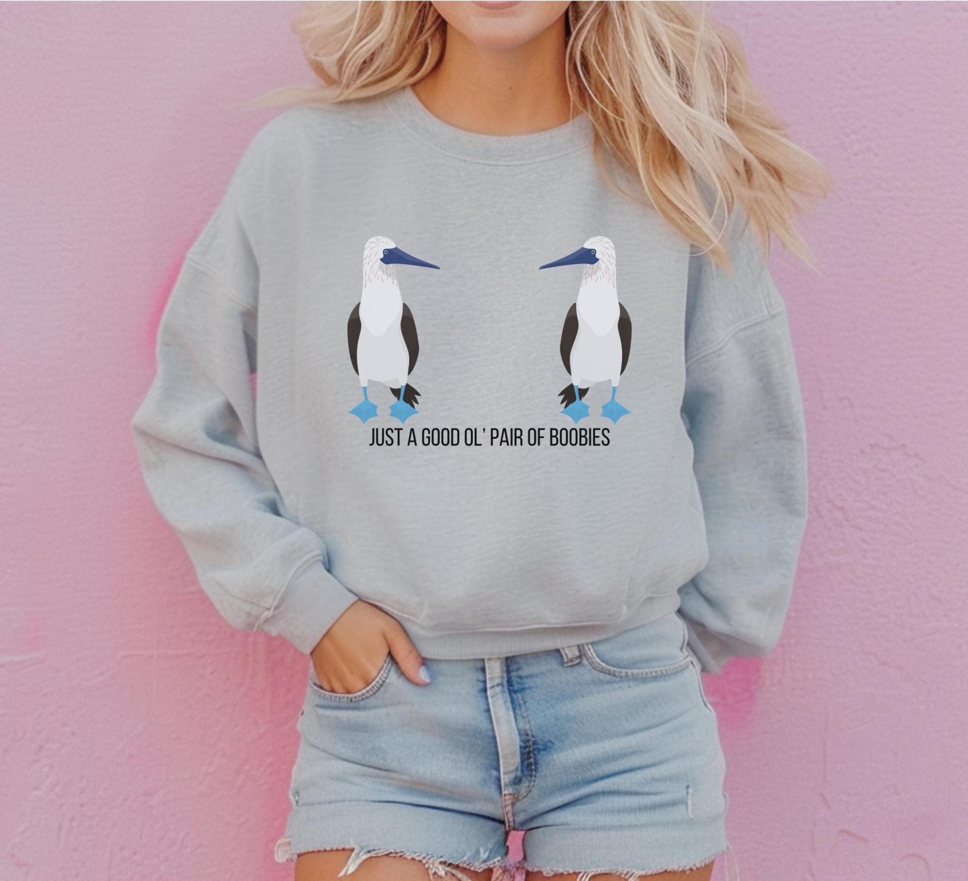 Boobie Bird Sweater, Booby Bird Shirt, Funny Bird Watching Crewneck, Bird Nerd, Booby Bird Watching Shirt, Funny Bird Lovers Gift, booby tee