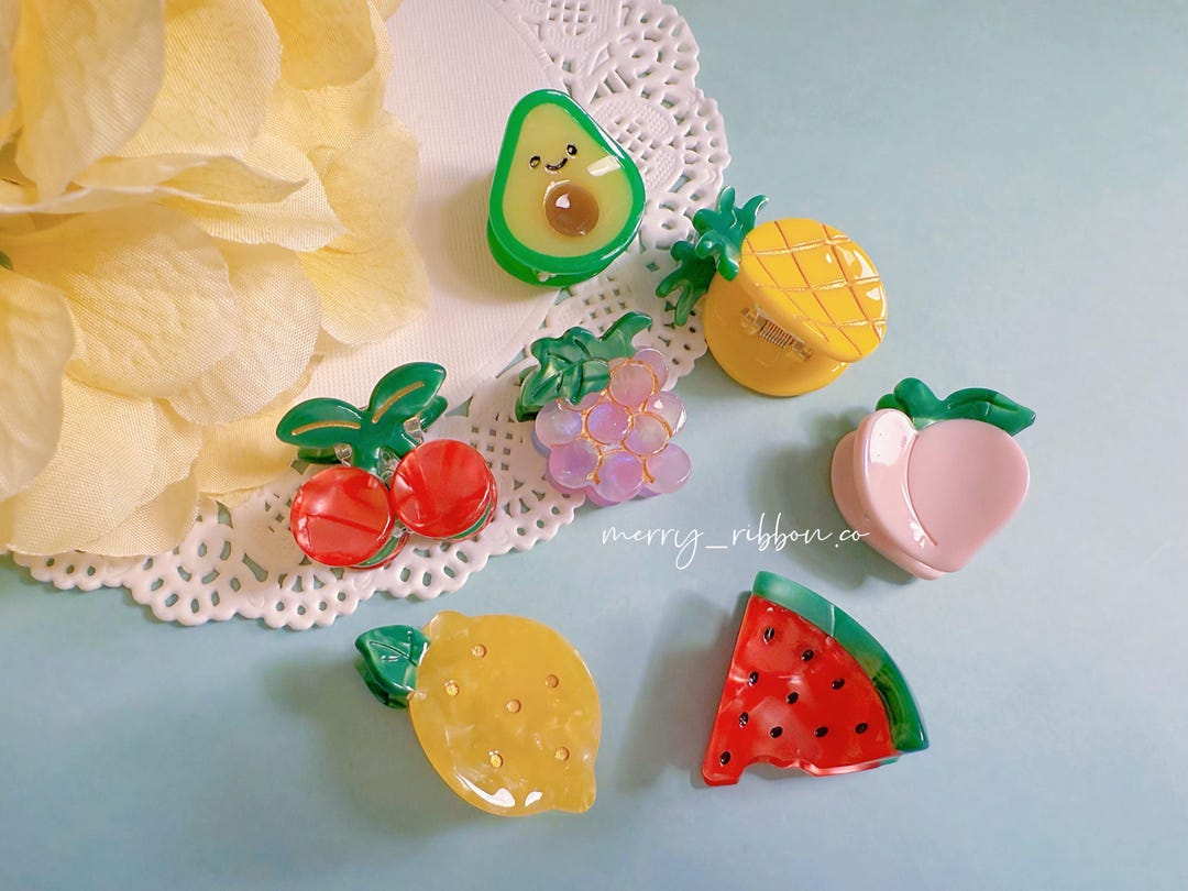 Mini Fruit Acetate Claw Clip