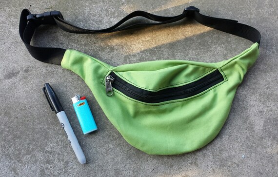 lime green bum bag