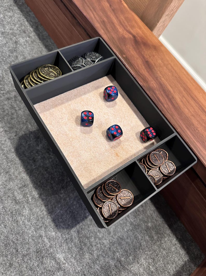 Wyrmwood Modular Gaming Table Personal Station: Dice Tray & Bits Bento ...
